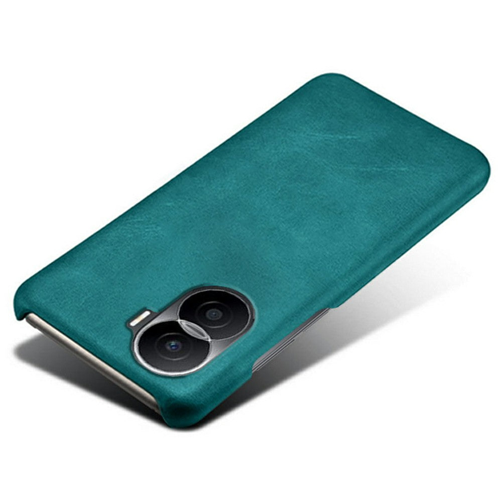 For Honor X40i 5G Slim Shockproof Phone Cover Calf Texture PU Leather Coated Hard PC Anti-Scratch Phone Case