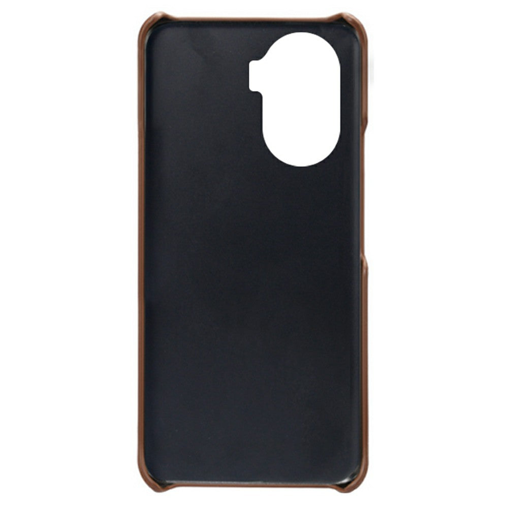 For Honor X40i 5G Slim Shockproof Phone Cover Calf Texture PU Leather Coated Hard PC Anti-Scratch Phone Case