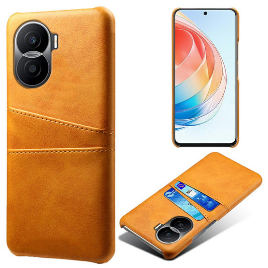 For Honor X40i 5G Dual Card Slots Holder Case PU Leather Coated Hard PC Protective Phone Cover