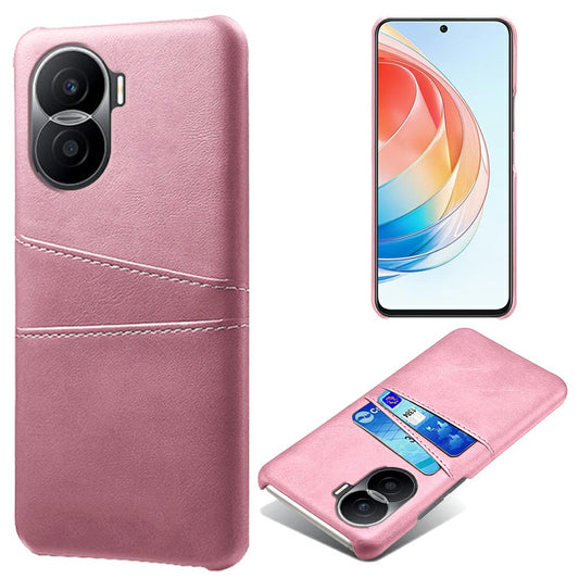 For Honor X40i 5G Dual Card Slots Holder Case PU Leather Coated Hard PC Protective Phone Cover