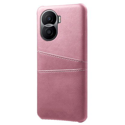 For Honor X40i 5G Dual Card Slots Holder Case PU Leather Coated Hard PC Protective Phone Cover