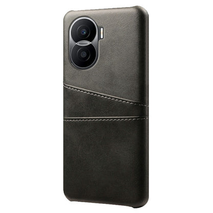 For Honor X40i 5G Dual Card Slots Holder Case PU Leather Coated Hard PC Protective Phone Cover