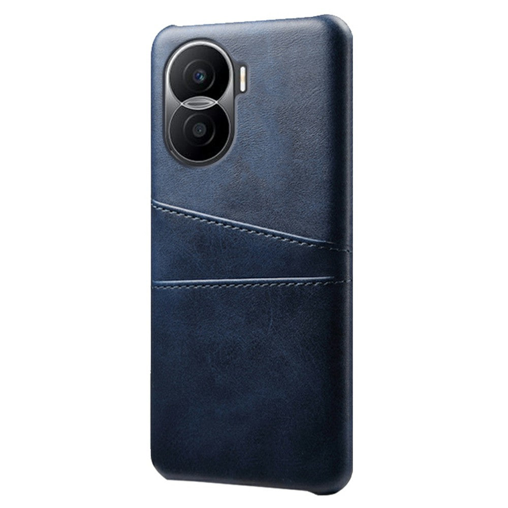 For Honor X40i 5G Dual Card Slots Holder Case PU Leather Coated Hard PC Protective Phone Cover