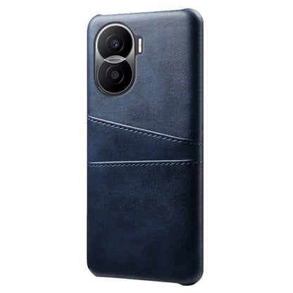 For Honor X40i 5G Dual Card Slots Holder Case PU Leather Coated Hard PC Protective Phone Cover