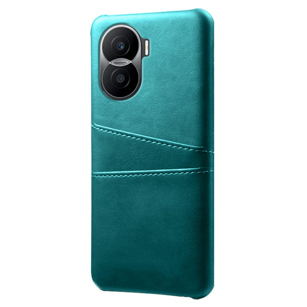 For Honor X40i 5G Dual Card Slots Holder Case PU Leather Coated Hard PC Protective Phone Cover