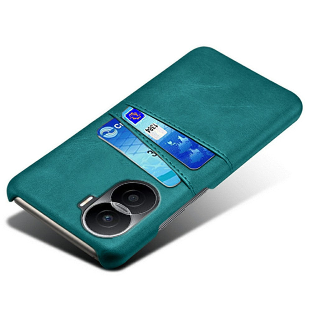 For Honor X40i 5G Dual Card Slots Holder Case PU Leather Coated Hard PC Protective Phone Cover