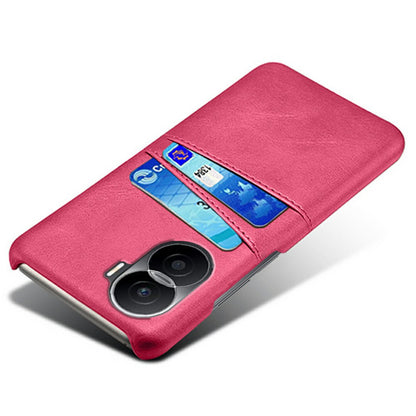 For Honor X40i 5G Dual Card Slots Holder Case PU Leather Coated Hard PC Protective Phone Cover