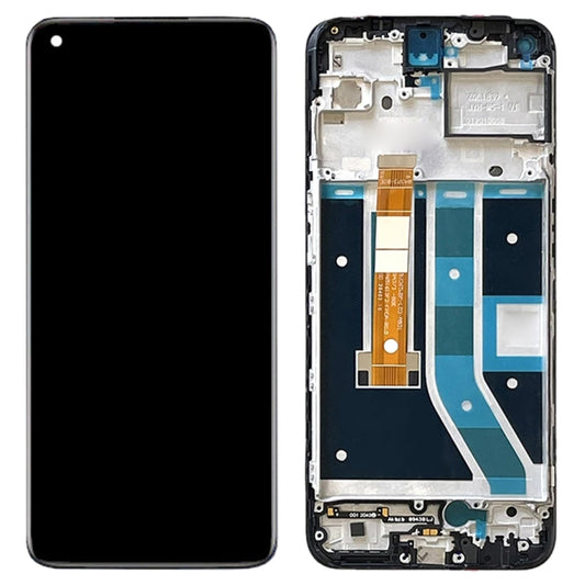 For OnePlus Nord N100 Grade C LCD Screen and Digitizer Assembly + Frame Replacement Part (without Logo)