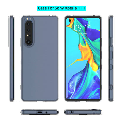 For Sony Xperia 1 III 5G HD Crystal Clear Phone Back Shell Shockproof Flexible TPU Slim Phone Case