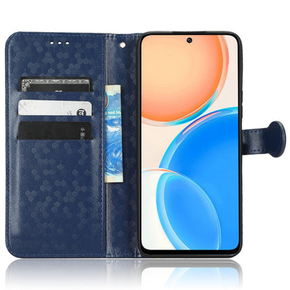 For Honor X8 4G Full Coverage PU Leather Phone Cover Dot Pattern Imprinted Wallet Stand Magnetic Phone Case with Strap