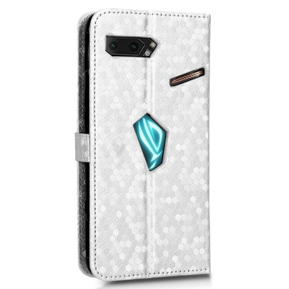 For Asus ROG Phone II ZS660KL PU Leather Flip Phone Cover Dot Pattern Imprinted Wallet Horizontal Stand Magnetic Phone Case with Strap