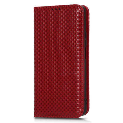 For Honor X9 5G / X30 5G / Magic4 Lite 5G Wallet Stand Grid Texture Phone Case PU Leather Magnetic Auto-absorbed Anti-drop Cover