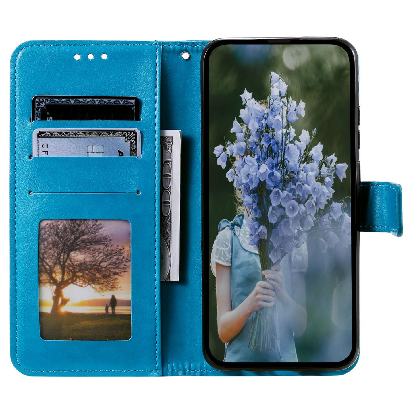 Flip Wallet Case For Nokia G60 5G, Book Style Mandala Flower Pattern Imprinted PU Leather Phone Cover Protective  Shell with Stand