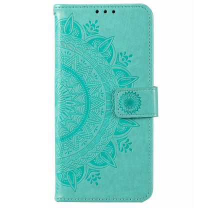 Flip Wallet Case For Nokia G60 5G, Book Style Mandala Flower Pattern Imprinted PU Leather Phone Cover Protective  Shell with Stand