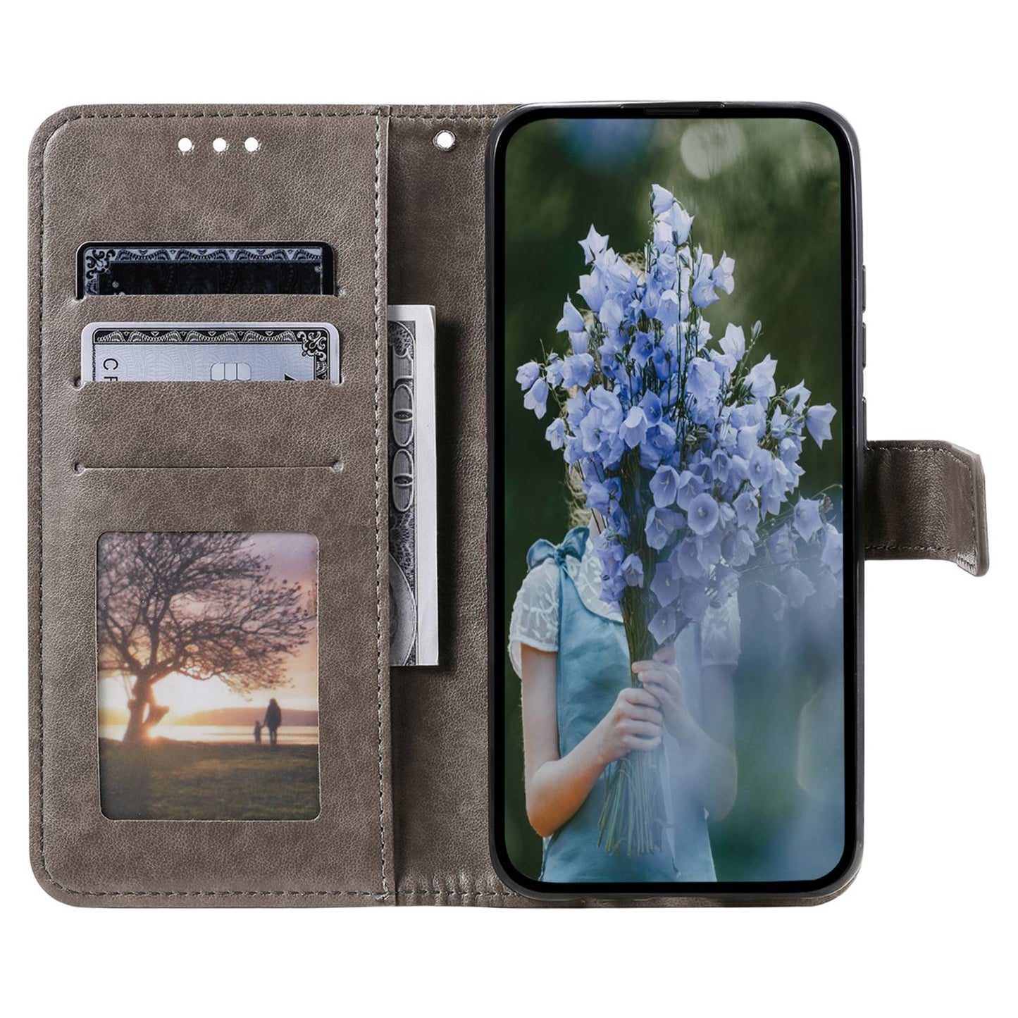 Flip Wallet Case For Nokia G60 5G, Book Style Mandala Flower Pattern Imprinted PU Leather Phone Cover Protective  Shell with Stand