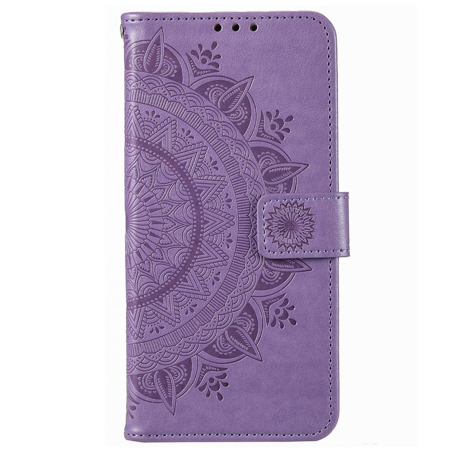 Flip Wallet Case For Nokia G60 5G, Book Style Mandala Flower Pattern Imprinted PU Leather Phone Cover Protective  Shell with Stand