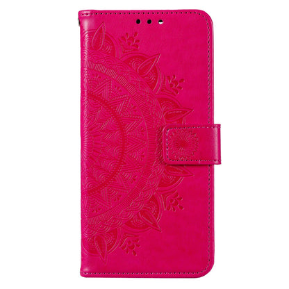 Flip Wallet Case For Nokia G60 5G, Book Style Mandala Flower Pattern Imprinted PU Leather Phone Cover Protective  Shell with Stand