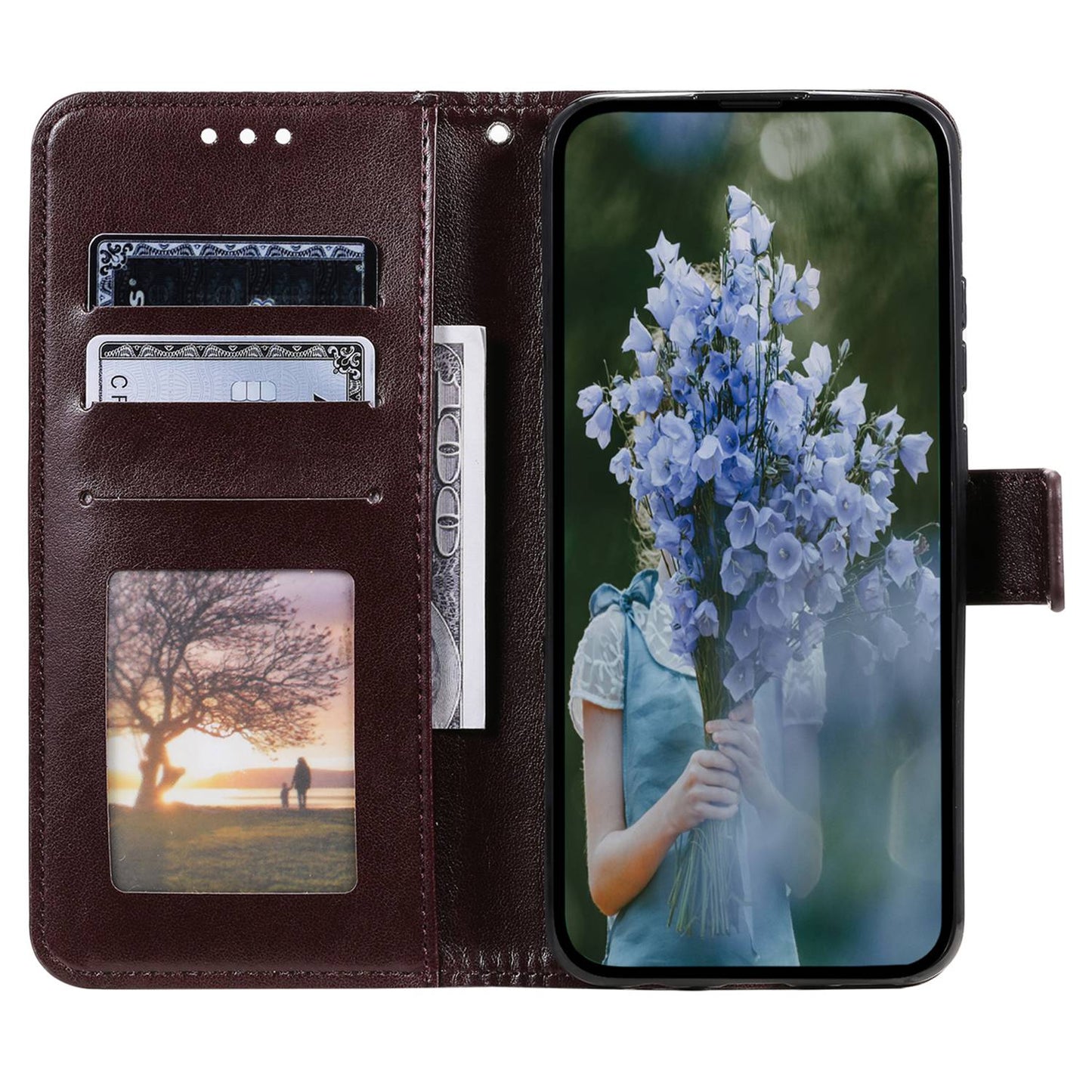 Flip Wallet Case For Nokia G60 5G, Book Style Mandala Flower Pattern Imprinted PU Leather Phone Cover Protective  Shell with Stand