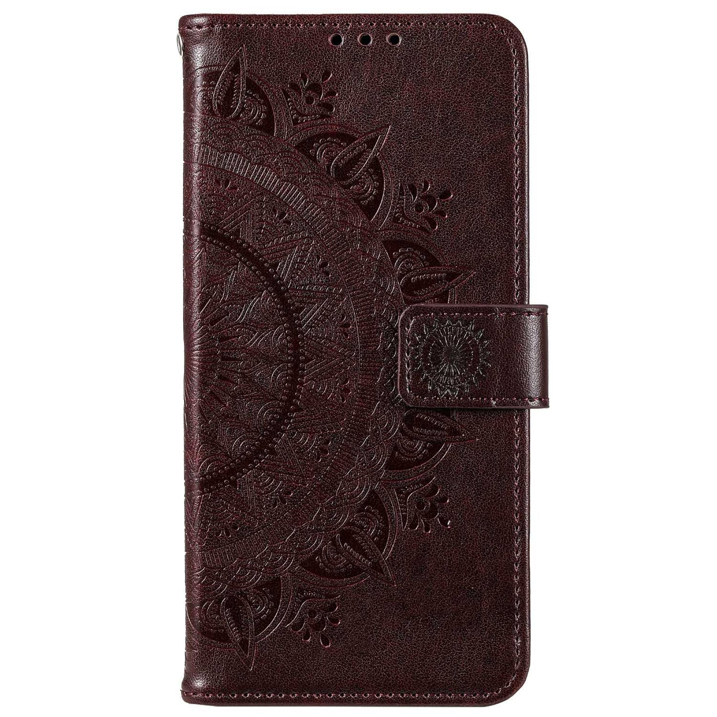 Flip Wallet Case For Nokia G60 5G, Book Style Mandala Flower Pattern Imprinted PU Leather Phone Cover Protective  Shell with Stand