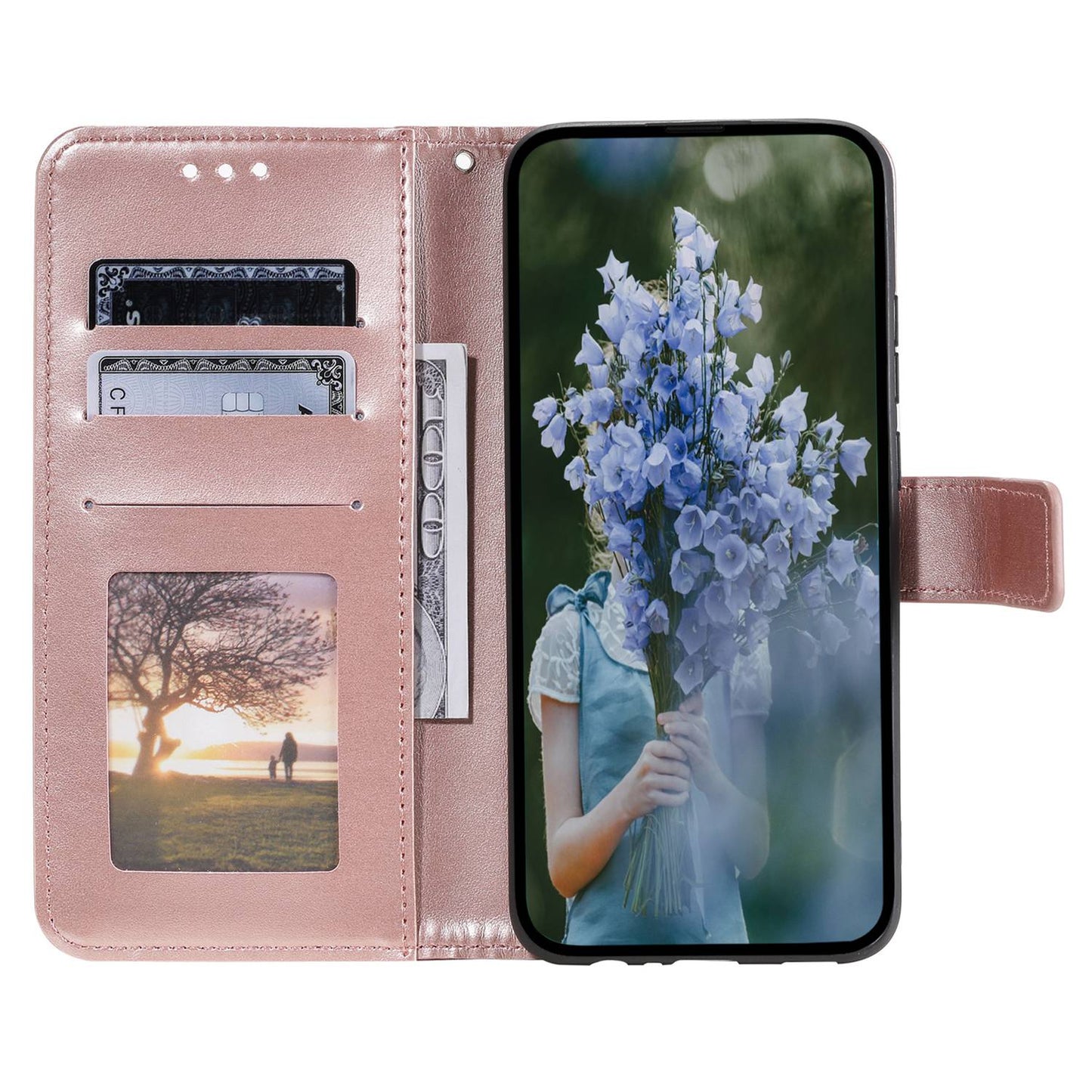 Flip Wallet Case For Nokia G60 5G, Book Style Mandala Flower Pattern Imprinted PU Leather Phone Cover Protective  Shell with Stand
