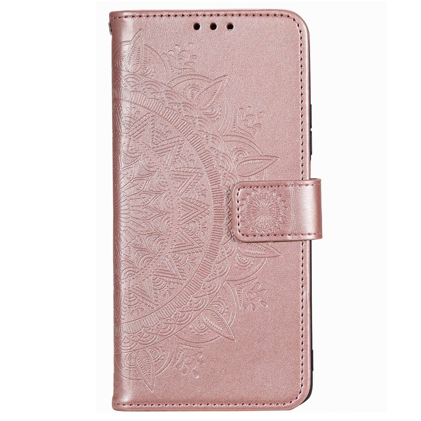 Flip Wallet Case For Nokia G60 5G, Book Style Mandala Flower Pattern Imprinted PU Leather Phone Cover Protective  Shell with Stand
