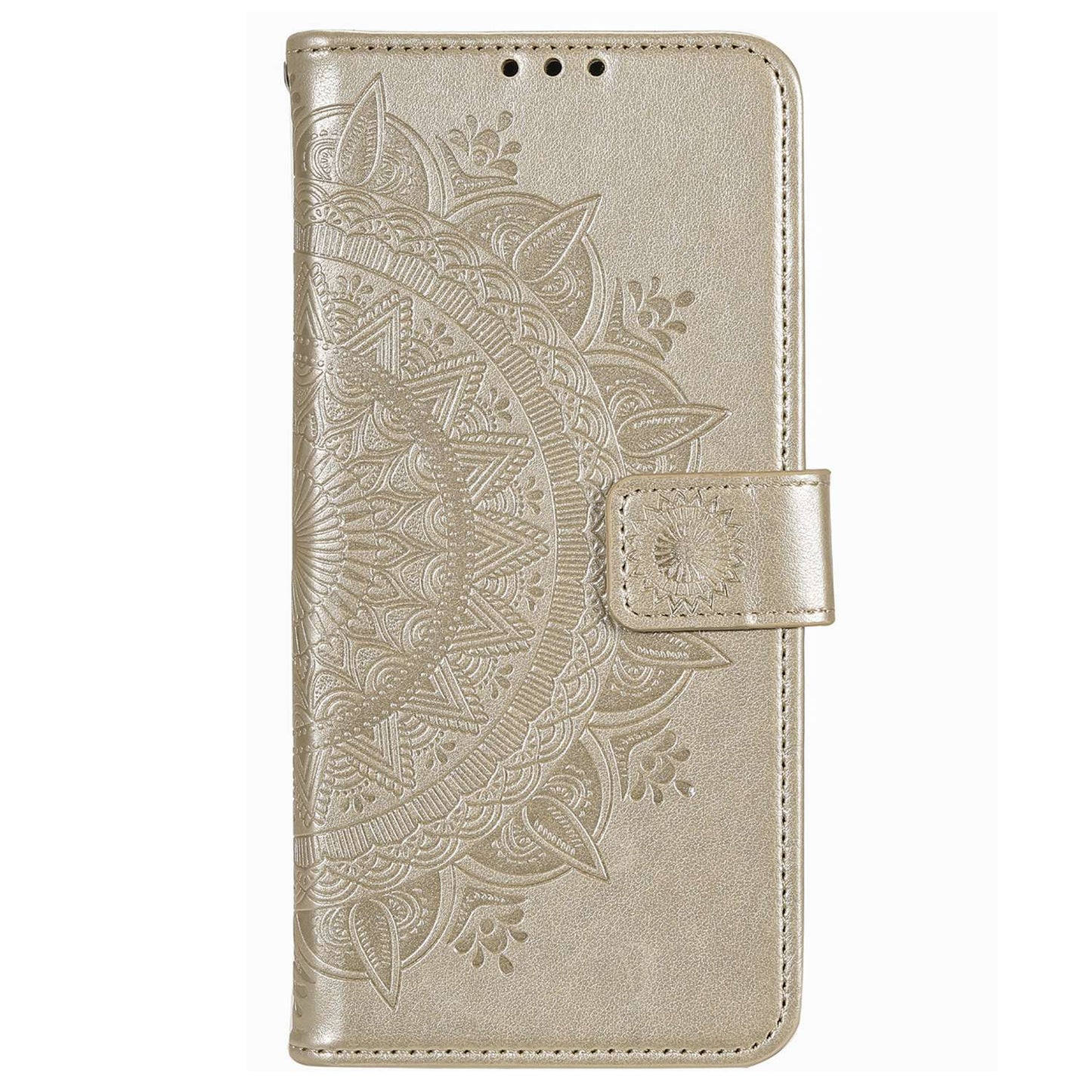 Flip Wallet Case For Nokia G60 5G, Book Style Mandala Flower Pattern Imprinted PU Leather Phone Cover Protective  Shell with Stand