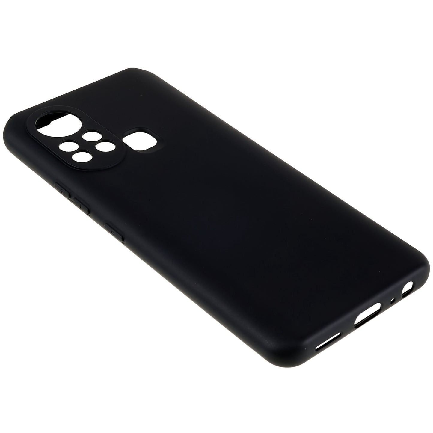 For Infinix Hot 11s 2.0MM TPU Phone Case Liquid Silicone Texture Feeling Arc Edge Cell Phone Back Cover