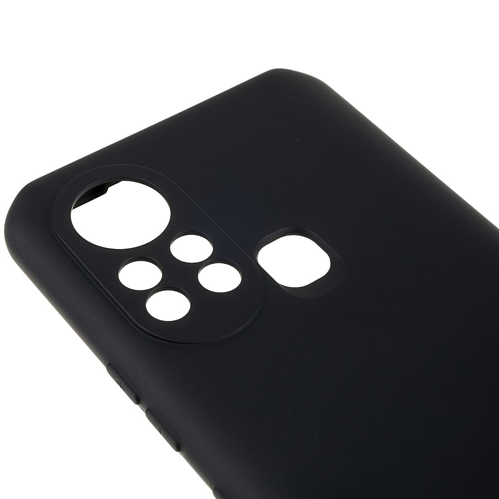 For Infinix Hot 11s 2.0MM TPU Phone Case Liquid Silicone Texture Feeling Arc Edge Cell Phone Back Cover