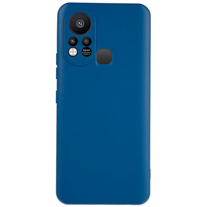 For Infinix Hot 11s 2.0MM TPU Phone Case Liquid Silicone Texture Feeling Arc Edge Cell Phone Back Cover
