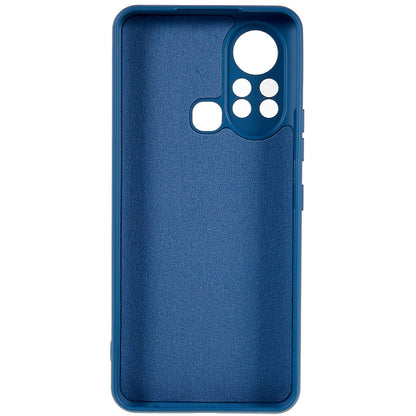 For Infinix Hot 11s 2.0MM TPU Phone Case Liquid Silicone Texture Feeling Arc Edge Cell Phone Back Cover