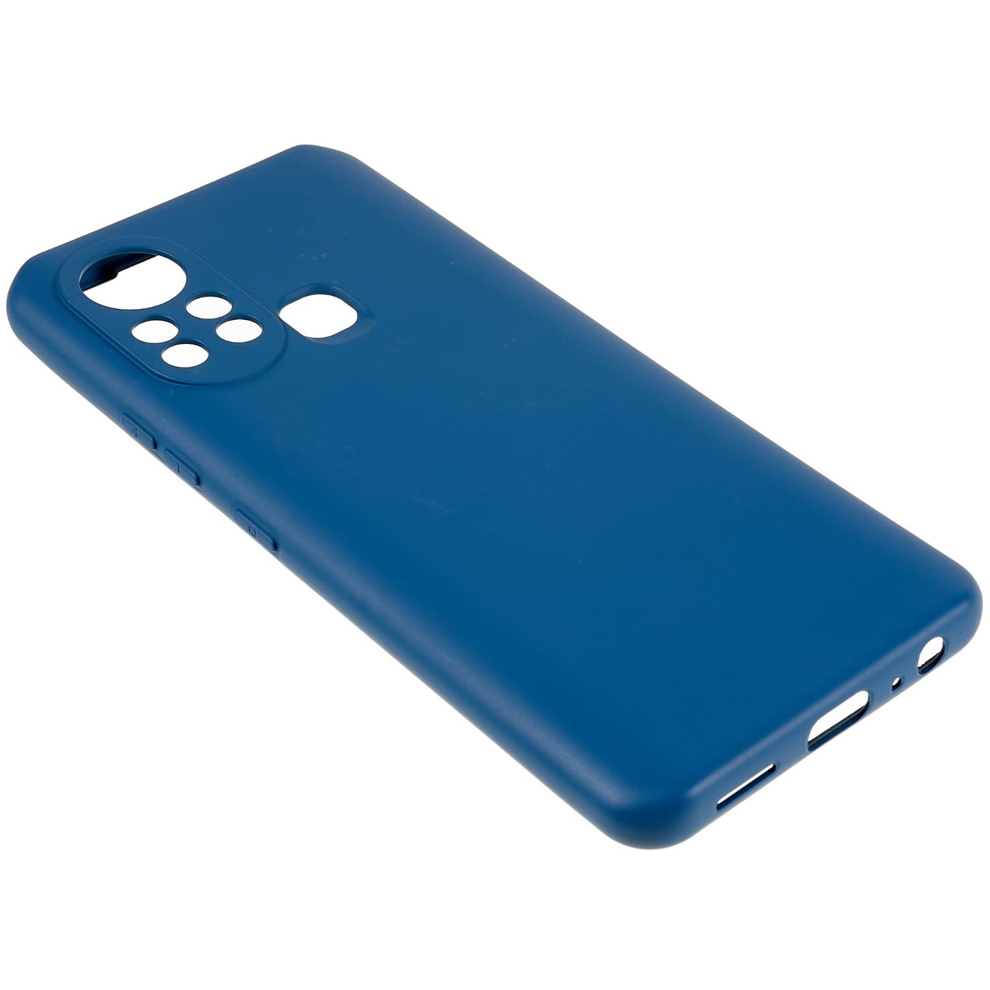 For Infinix Hot 11s 2.0MM TPU Phone Case Liquid Silicone Texture Feeling Arc Edge Cell Phone Back Cover