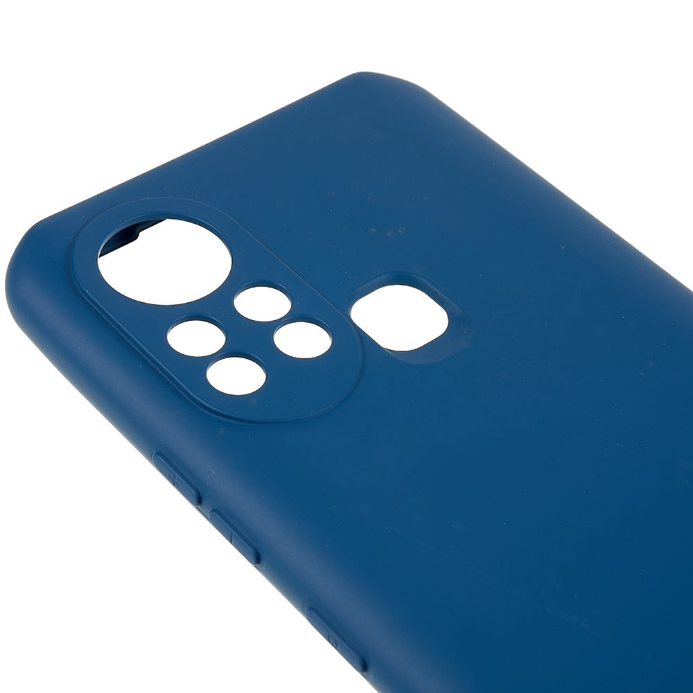 For Infinix Hot 11s 2.0MM TPU Phone Case Liquid Silicone Texture Feeling Arc Edge Cell Phone Back Cover