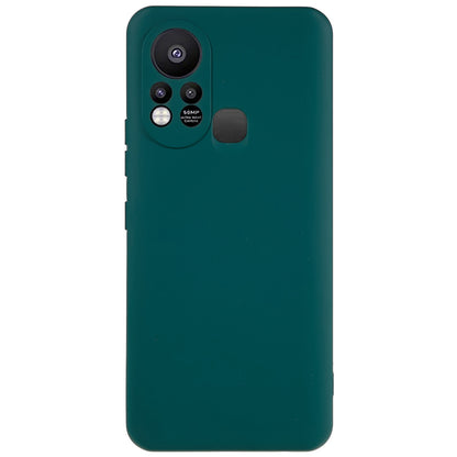 For Infinix Hot 11s 2.0MM TPU Phone Case Liquid Silicone Texture Feeling Arc Edge Cell Phone Back Cover