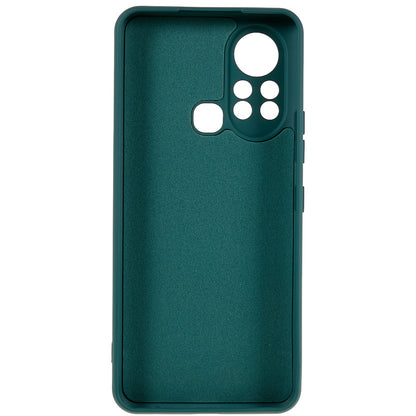 For Infinix Hot 11s 2.0MM TPU Phone Case Liquid Silicone Texture Feeling Arc Edge Cell Phone Back Cover