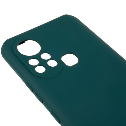 For Infinix Hot 11s 2.0MM TPU Phone Case Liquid Silicone Texture Feeling Arc Edge Cell Phone Back Cover