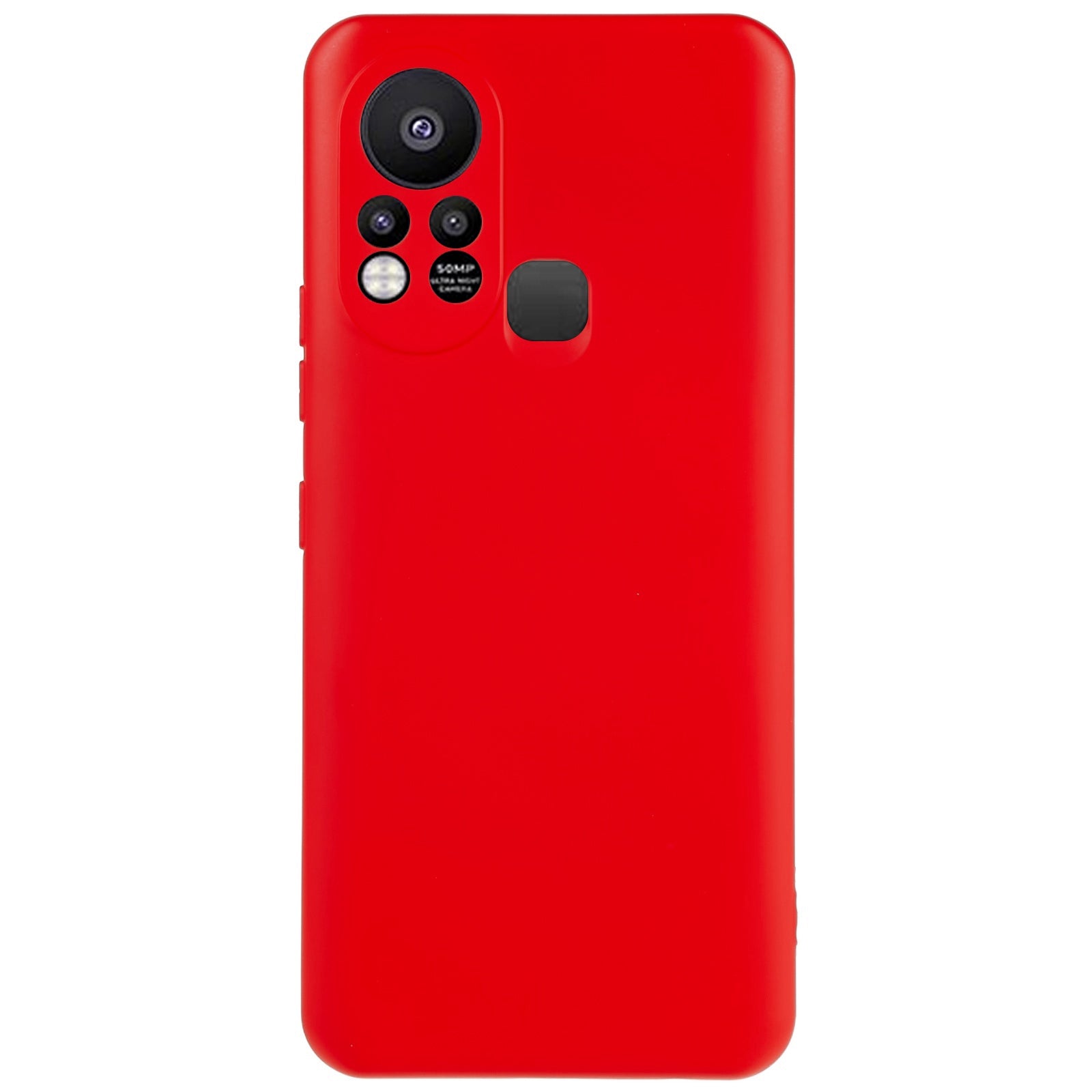 For Infinix Hot 11s 2.0MM TPU Phone Case Liquid Silicone Texture Feeling Arc Edge Cell Phone Back Cover