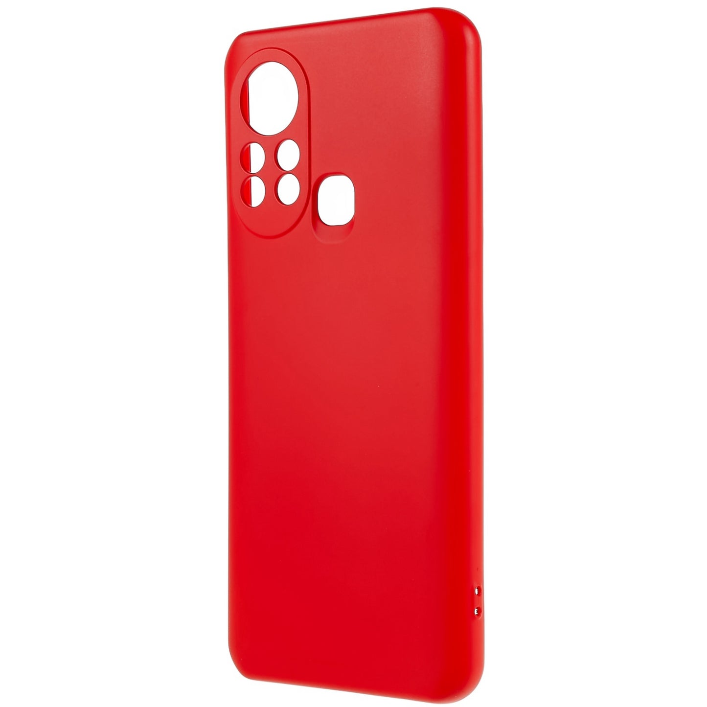 For Infinix Hot 11s 2.0MM TPU Phone Case Liquid Silicone Texture Feeling Arc Edge Cell Phone Back Cover