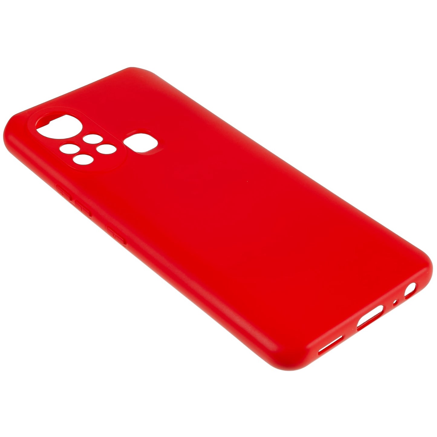 For Infinix Hot 11s 2.0MM TPU Phone Case Liquid Silicone Texture Feeling Arc Edge Cell Phone Back Cover