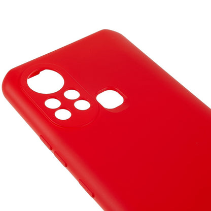 For Infinix Hot 11s 2.0MM TPU Phone Case Liquid Silicone Texture Feeling Arc Edge Cell Phone Back Cover