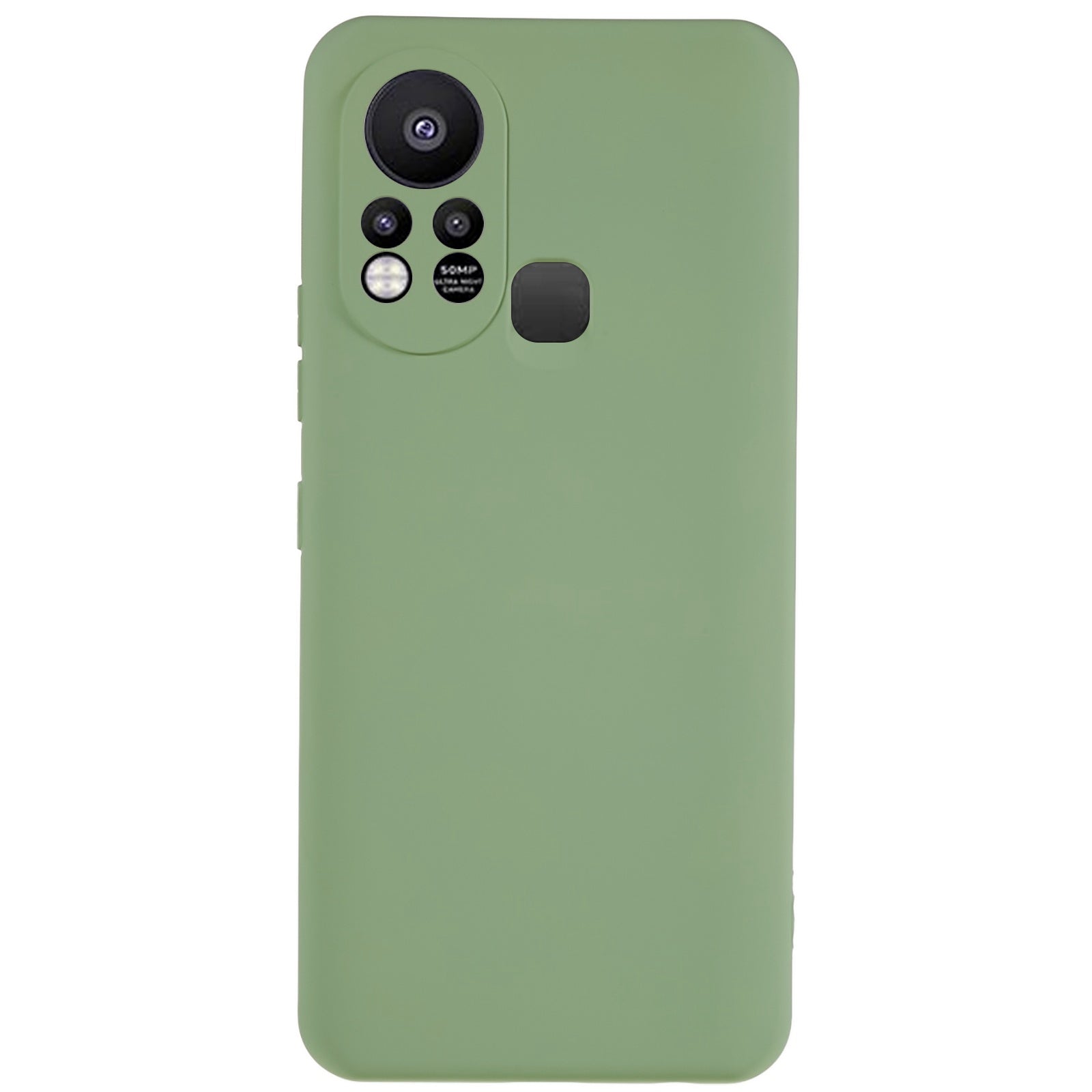 For Infinix Hot 11s 2.0MM TPU Phone Case Liquid Silicone Texture Feeling Arc Edge Cell Phone Back Cover