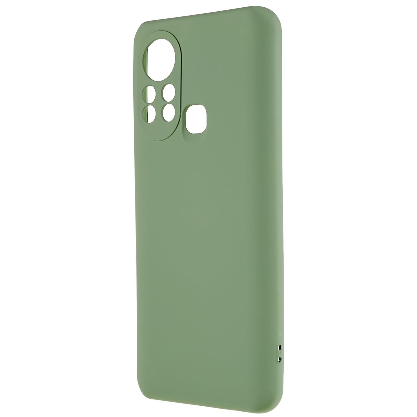 For Infinix Hot 11s 2.0MM TPU Phone Case Liquid Silicone Texture Feeling Arc Edge Cell Phone Back Cover