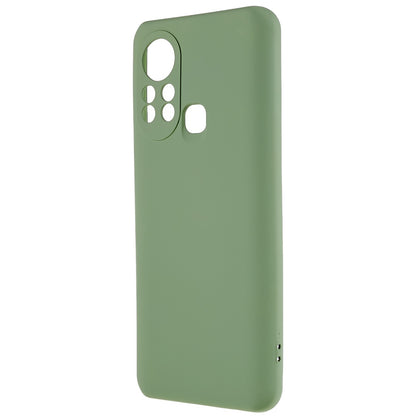 For Infinix Hot 11s 2.0MM TPU Phone Case Liquid Silicone Texture Feeling Arc Edge Cell Phone Back Cover