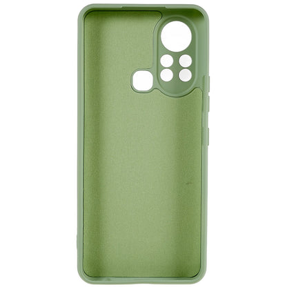 For Infinix Hot 11s 2.0MM TPU Phone Case Liquid Silicone Texture Feeling Arc Edge Cell Phone Back Cover