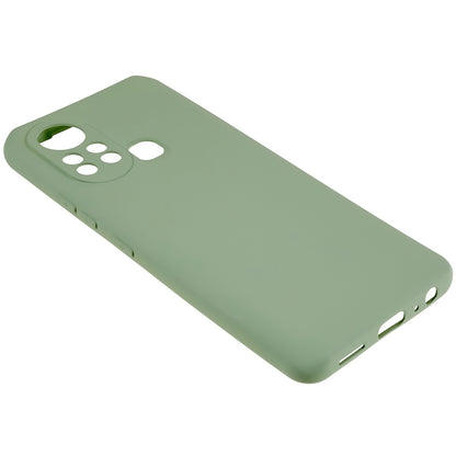 For Infinix Hot 11s 2.0MM TPU Phone Case Liquid Silicone Texture Feeling Arc Edge Cell Phone Back Cover