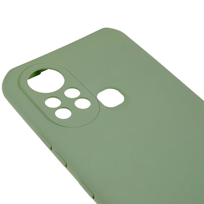For Infinix Hot 11s 2.0MM TPU Phone Case Liquid Silicone Texture Feeling Arc Edge Cell Phone Back Cover