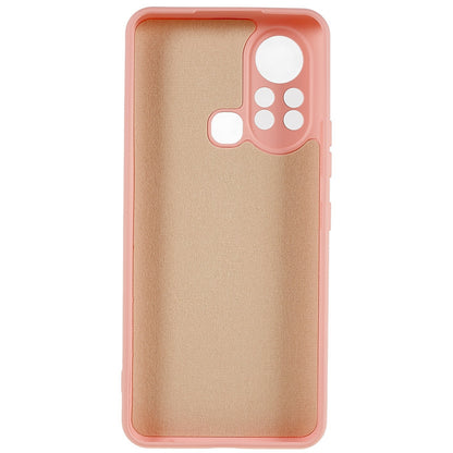 For Infinix Hot 11s 2.0MM TPU Phone Case Liquid Silicone Texture Feeling Arc Edge Cell Phone Back Cover