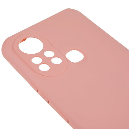 For Infinix Hot 11s 2.0MM TPU Phone Case Liquid Silicone Texture Feeling Arc Edge Cell Phone Back Cover