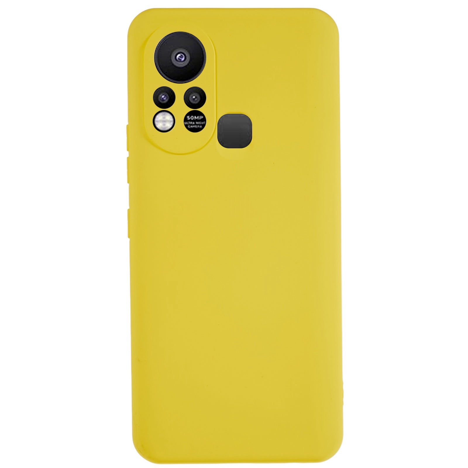 For Infinix Hot 11s 2.0MM TPU Phone Case Liquid Silicone Texture Feeling Arc Edge Cell Phone Back Cover
