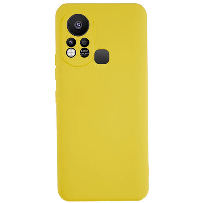 For Infinix Hot 11s 2.0MM TPU Phone Case Liquid Silicone Texture Feeling Arc Edge Cell Phone Back Cover