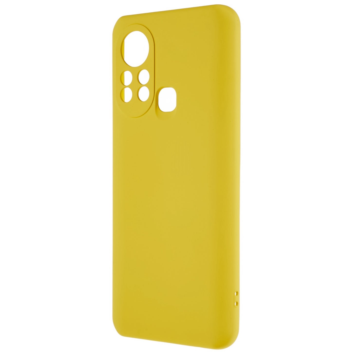 For Infinix Hot 11s 2.0MM TPU Phone Case Liquid Silicone Texture Feeling Arc Edge Cell Phone Back Cover